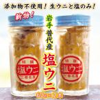 ふるさと納税 普代村 【漁師厳選 普代産生うに100%使用】 塩うに60g 2本 ミョウバン不使用 うに瓶詰め