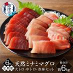 キボシ水産 天然 南鮪 大トロ 中トロ 赤身食べ比べ 約1kg×6…