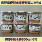味噌 伊那華のみそ娘 みそ 800g×6個セット