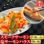 スモークサーモン&amp;塩サーモンハラス
