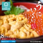 ふるさと納税 利尻富士町 【2025年発送受付】★直送 塩水生うに(ムラサキウニ)&いくらセット8月発送【利尻漁組】