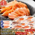 トラウトサーモン計1kg&amp;塩銀鮭切身1切×35P