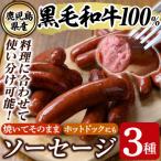 産黒毛和牛100%使用 ソーセージ3パック