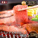 飛騨牛 ミックスカルビ ランプ焼肉 570g