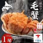 ふるさと納税 千歳市 北海道産【朝ゆで】毛ガニ(450g前後)1尾 期間限定!≪かにのマルマサ≫
