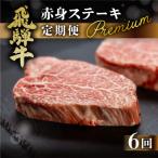 飛騨牛 赤身 ステーキ 6回 定期便 プレミアム