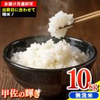 ふるさと納税 甲佐町 令和7年産新米【定期便3ヶ月】無洗米10kg【配送指定可】【ZI】