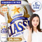 定期便:全5回 サッポロクラシック500ml×24本
