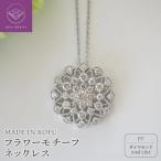 PT900 PT850 D1.0ct V字モチーフネックレス