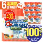 キッチンタオル100カット 4ロール×12パック 6回お届け定期便