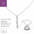 ジュエリー産地甲府 PT 2WAYダイヤモンドネックレス0.20ct