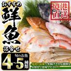 ふるさと納税 境港市 おすすめ鮮魚詰め合わせ(4-5種類)【7-8月、年末年始配送不可】