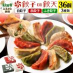 ふるさと納税 秋田市 【3種餃子36個詰合せ】餃子の餃天 白餃子、赤餃子、ふき餃子|15_ggt-013601