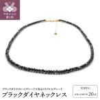 K18YG ブラックダイヤ 20ct ブラックダイヤネックレス