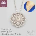 プラチナ 0.5ctダイヤモンド シンメトリーペンダントネック…