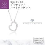 Pt950 850ダイヤモンド ハートペンダント