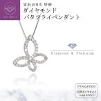Pt950 850 ダイヤモンド バタフライペンダント