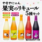 やまやにゃん リキュール5種 ゆず 日向夏 苺 梅 紫芋 各500ml 飲み比べ