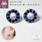 PT900 サファイヤサークルピアス K05110-H
