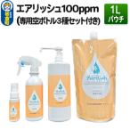 エアリッシュ 1L パウチ 100ppm 専用空ボトル3種セット付き