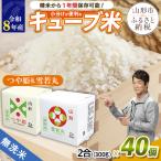 山形産 無洗米 キューブ米 つや姫 雪若丸 詰め合わせ 300g×…