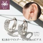 K18ホワイトゴールド ダイヤモンド1.0ctピアス