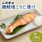 水 銀鮭塩こうじ漬け5切セット FZ21-902