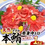 高豊丸 天然本マグロ 赤身 中とろ 切り落とし 100g×10パック