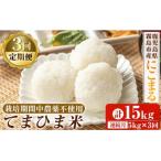 3回定期便 てまひま米 品種:にこまる 計15kg