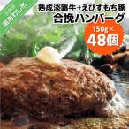 熟成淡路牛とえびすもち豚の合挽ハンバーグ 150g×48個セット