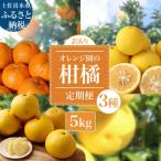 ふるさと納税 土佐清水市 【R8年発送訳あり】オレンジ園の柑橘3種(ぽんかん・文旦・小夏)各5kg 3回定期便【J00102】