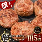 ふるさと納税 淡路市 訳アリ 淡路島玉ねぎと国産牛のミニハンバーグ4.2kg 40g×105個 at04105