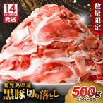 ふるさと納税 鹿児島市 【14営業日以内に発送】【数量限定】鹿児島県産黒豚切り落とし 500g　K025-001_01_cp