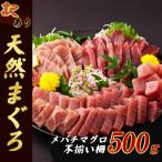 ふるさと納税 室戸市 【 訳あり 】天然メバチマグロ 500g (不揃い柵)