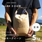 ふるさと納税 三条市 減農薬有機肥料栽培 新潟県産 ミルキークイーン 玄米 5kg 令和7年産【015S141】