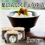 葉にんにくしょうゆ漬け3本セット