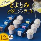 ふるさと納税 豊富町 とよとみバタージェラート【バラエティ6種12個セット】