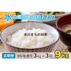 こしひかり 3kg×3回