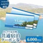 あしずり温泉郷 共通宿泊クーポン券 3 000円分