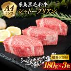 A4ランク 糸島 黒毛和牛 ヒレ肉 約180g