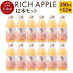 りんごジュース RICH APPLE 12本セット 250ml×12本