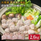 自家製つみれ鍋セット 糸島産豚肉 華味鳥 計2.6kg