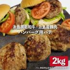 糸島黒毛和牛 糸島産豚肉 ミックス ハンバーグ