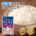定期便 3カ月連続配送 令和6年産 はれわたり10kg×3カ月