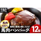 ふるさと納税 甲佐町 【馬肉100%】馬肉ハンバーグ　150g×12個【ZA】