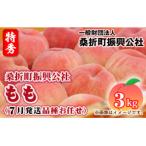 ふるさと納税 桑折町 もも【2026年産7月発送/品種おまかせ/先行受付】特秀品3kg(8〜11玉)桑折町振興公社