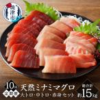キボシ水産天然南鮪大トロ中トロ赤身食べ比べ 約1.5kg×10回