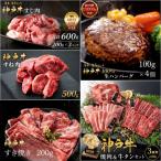 ふるさと納税 加西市 生ハンバーグ 4個 すじ肉600g すき焼き200g 焼肉セット400g[No5698-2241]