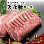 ふるさと納税 米沢市 天元豚 豚肉 ブロック肉 ( 豚ロース ) 2kg ( 約2kg×1袋 )