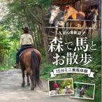 初心者歓迎 森の中を馬に乗ってお散歩プラン